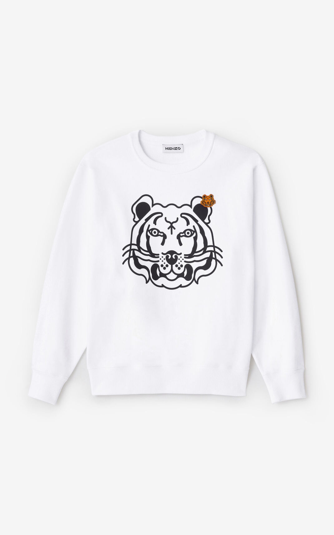 Sweatshirt Kenzo K Tiger Feminino - Branco | 480FXTZRM